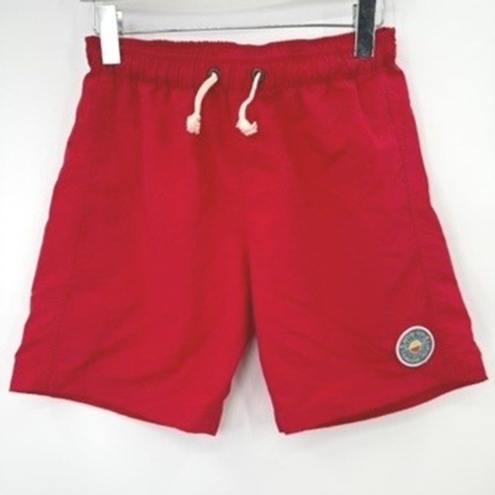 Taylor Stitch Swim Trunks Mens M Red Surf Beach Board Shorts Resort Travel Cali
